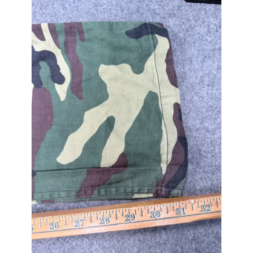 Caliber Sportsmans Apparel Mens Woodland Camo 2 Piece Set Jacket Pants Cotton